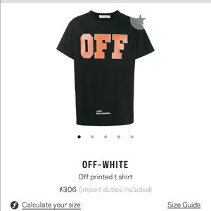 Off white mens shirt